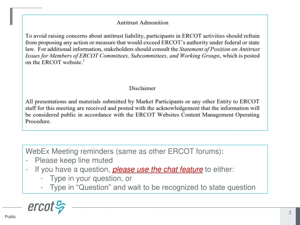 webex meeting reminders same as other ercot