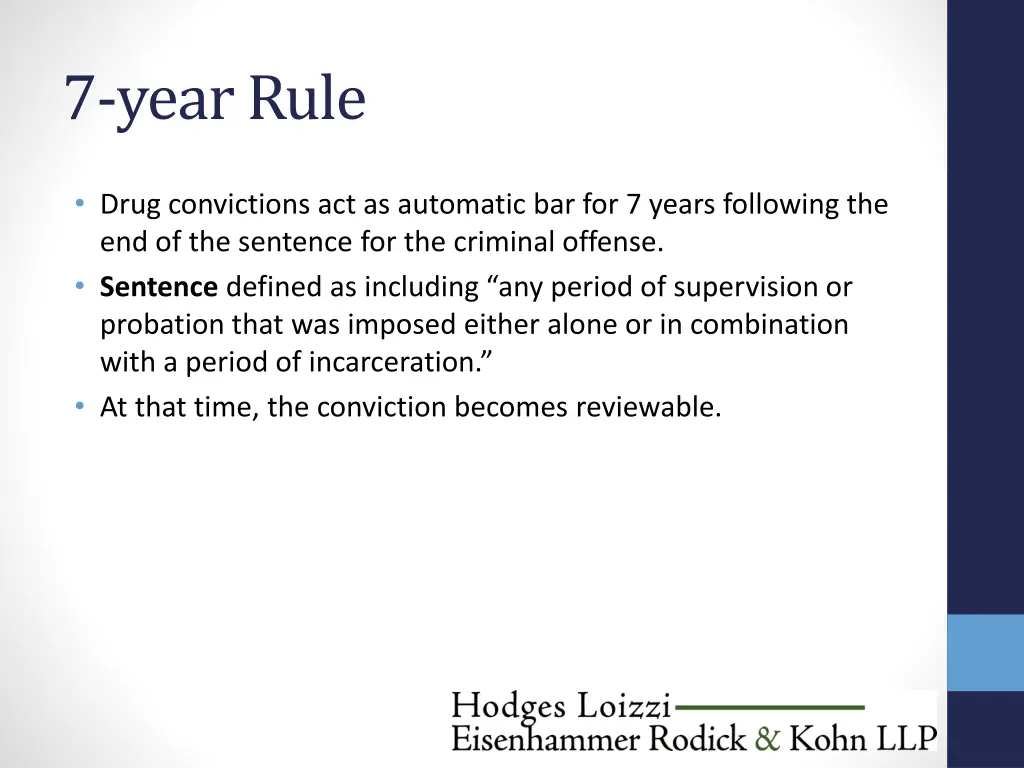 7 year rule