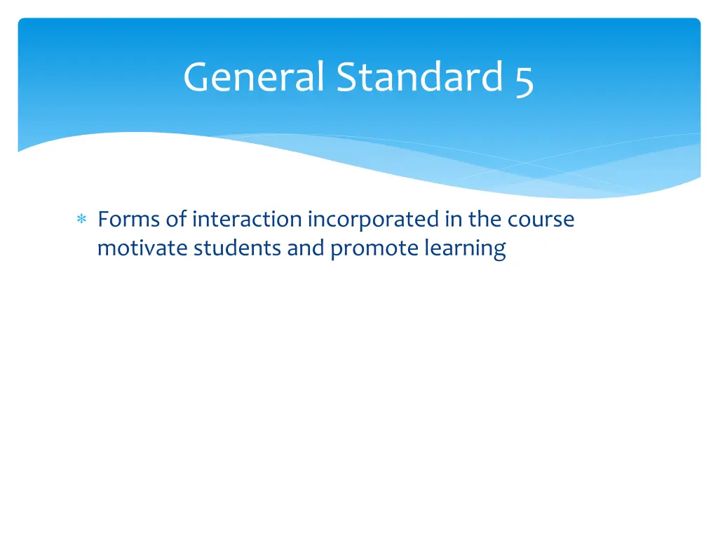 general standard 5