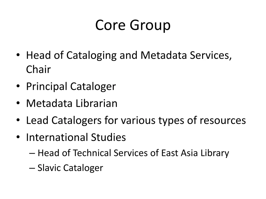 core group