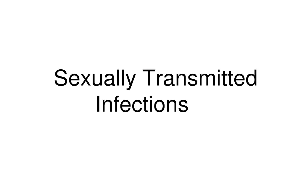 sexually transmitted infections
