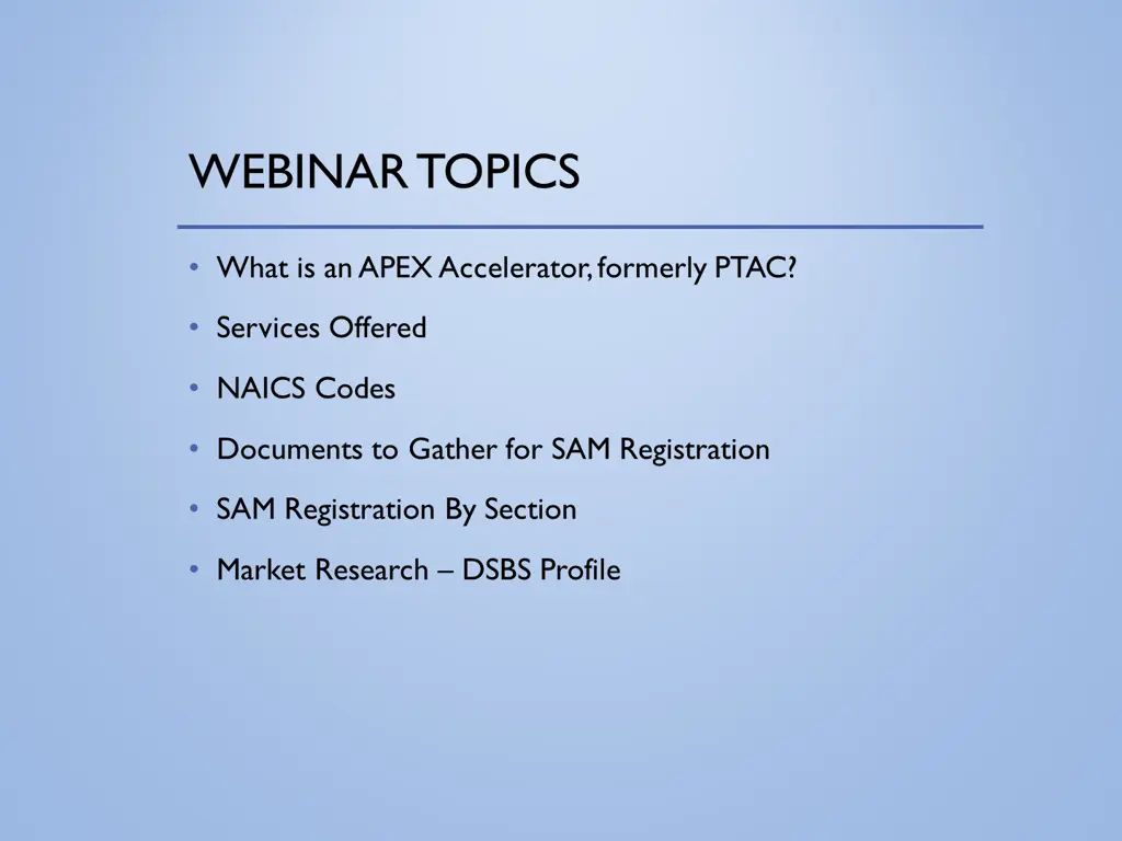 webinar topics