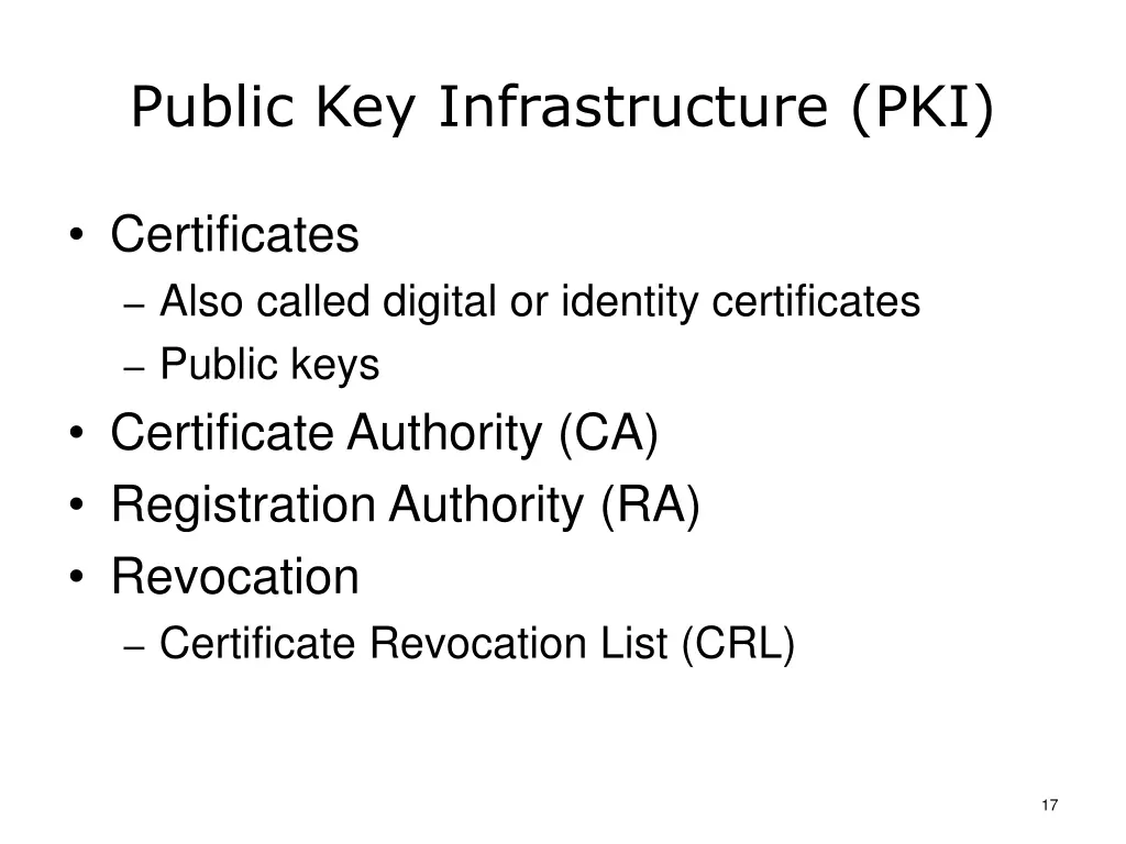 public key infrastructure pki