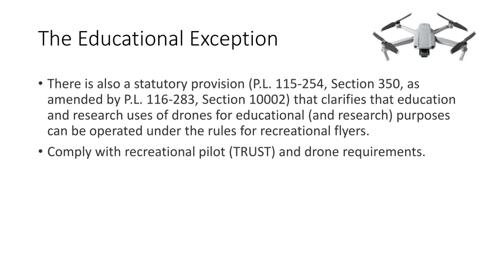 the educational exception