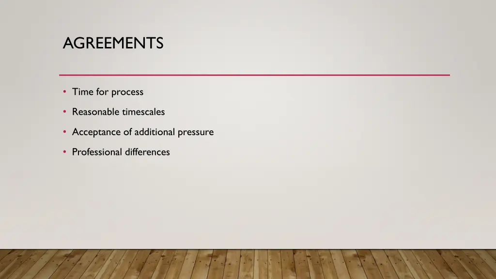 agreements