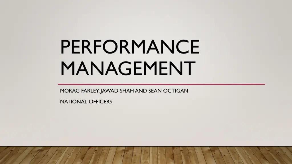 performance management