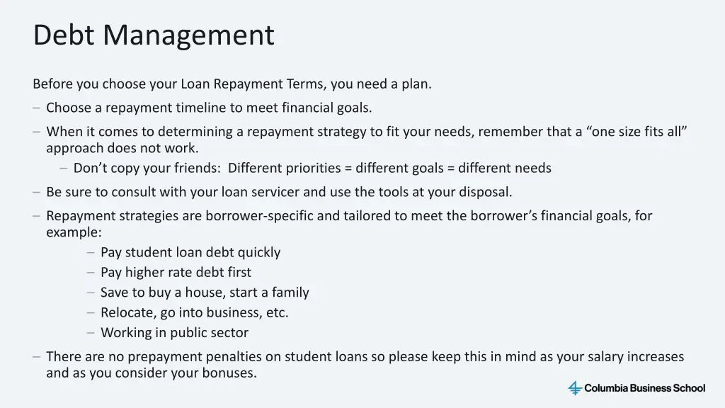 debt management