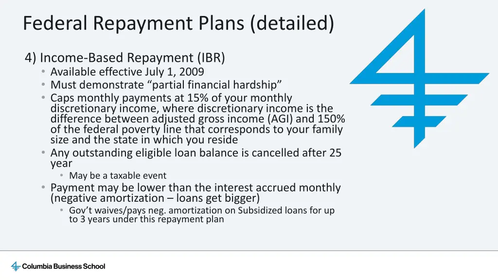 federal repayment plans detailed 2