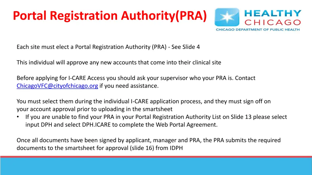 portal registration authority pra