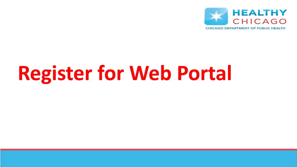 register for web portal