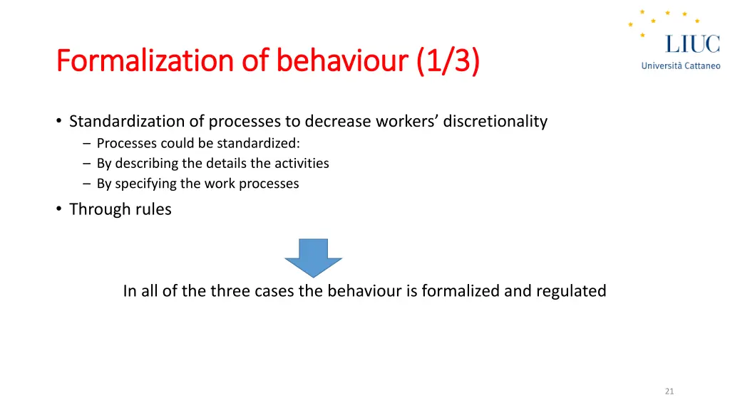 formalization formalization of
