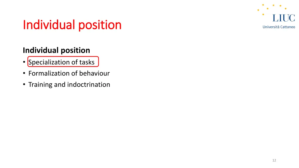 individual individual position