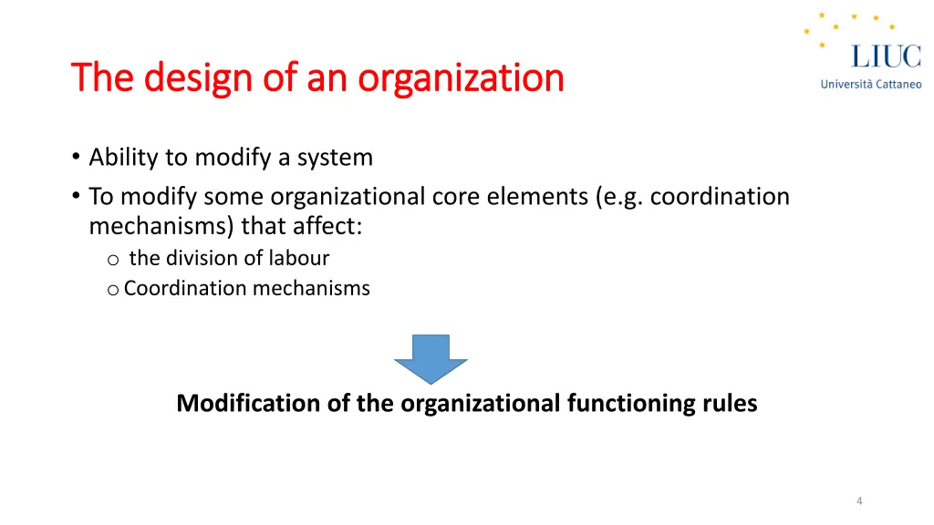 the design of an the design of an organization