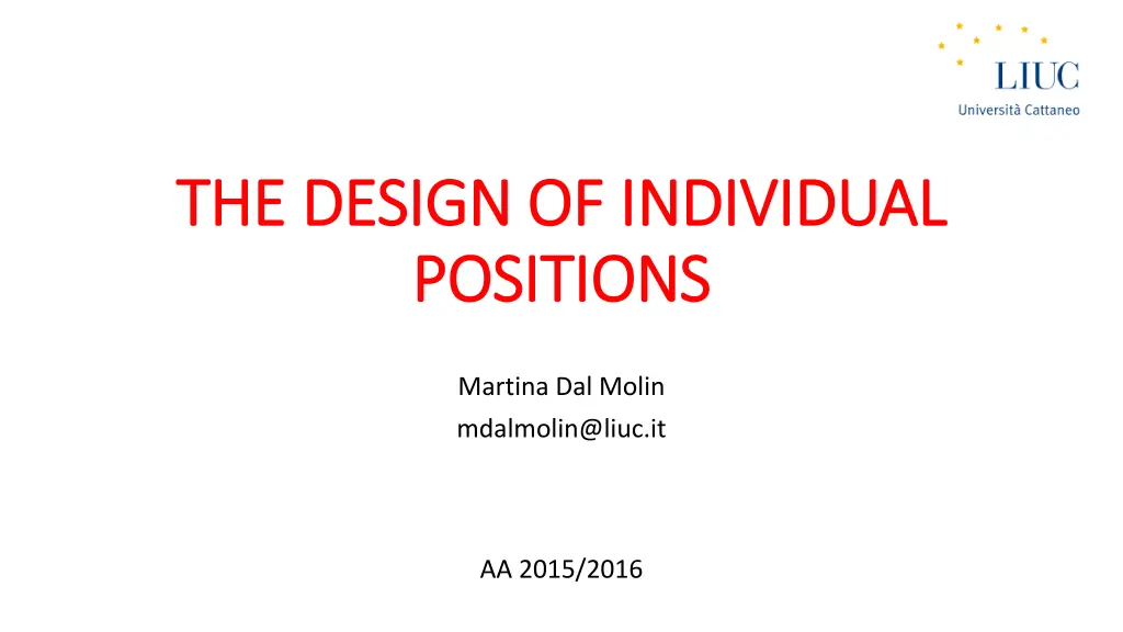 the design of individual the design of individual