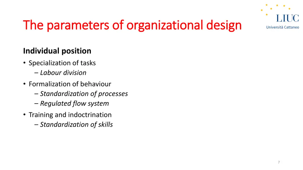 the the parameters parameters of 1