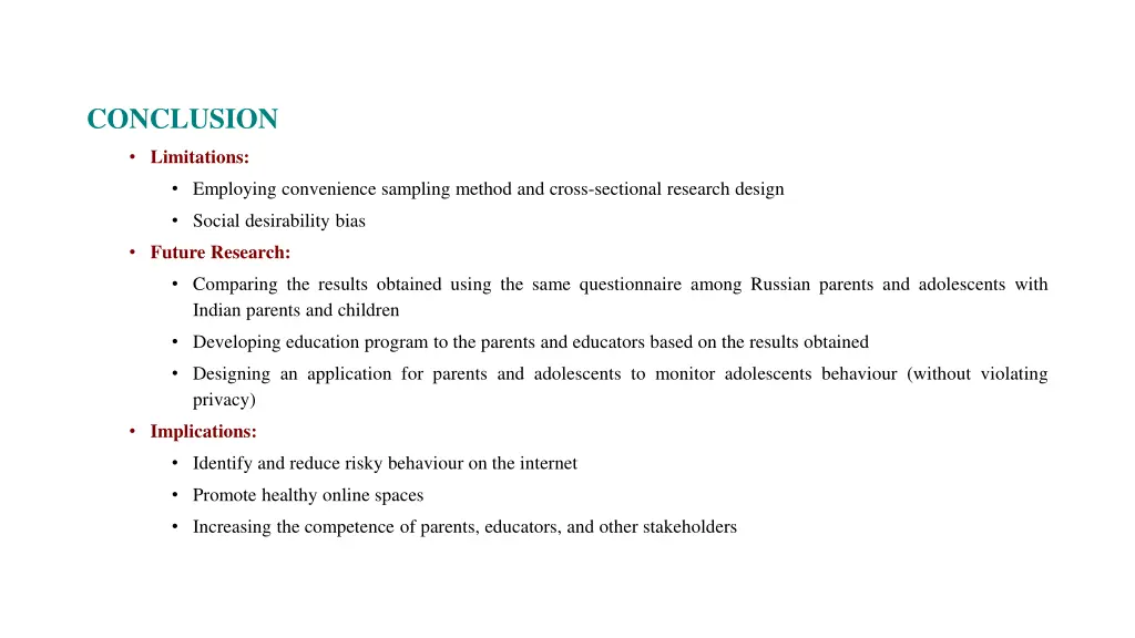conclusion