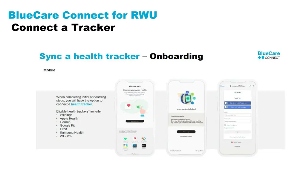 bluecare connect for rwu connect a tracker