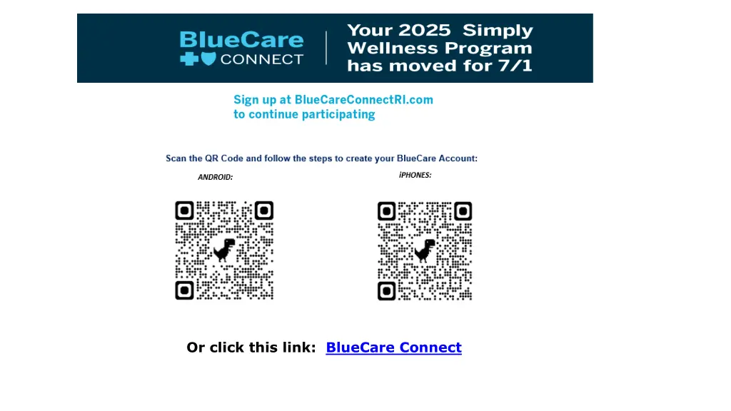 or click this link bluecare connect
