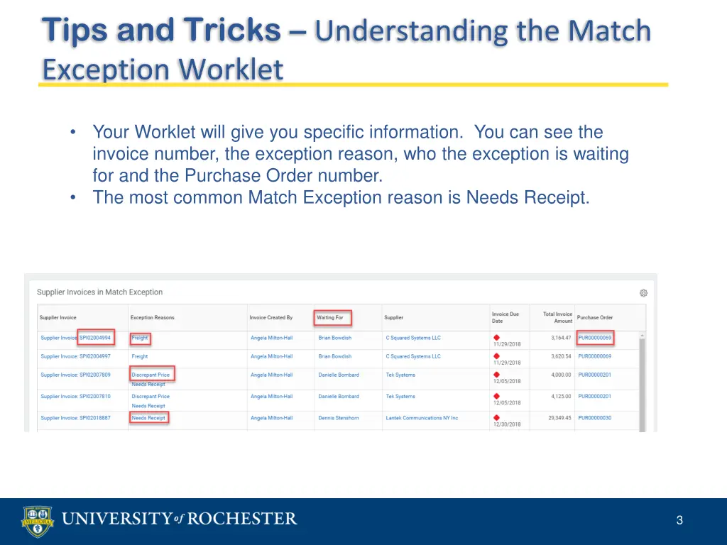 tips and tricks understanding the match exception 1