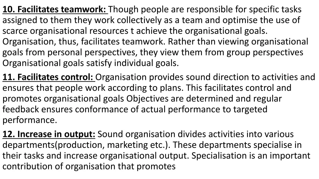 10 facilitates teamwork though people