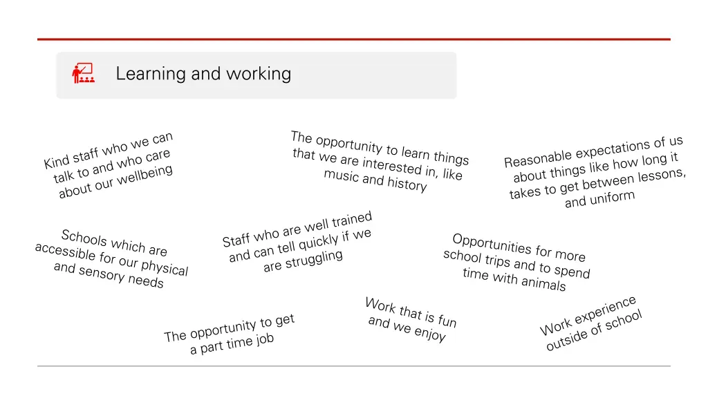 learning and working