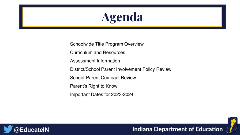 agenda