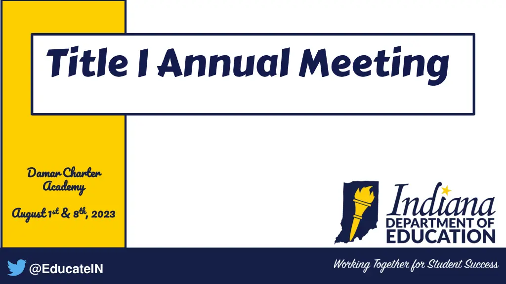 title i annual meeting