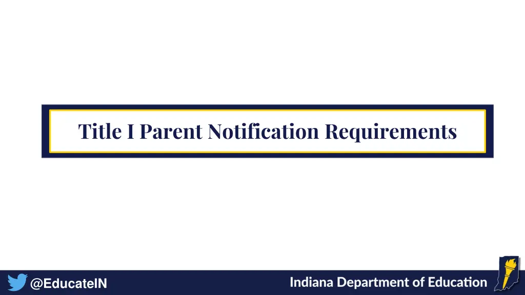 title i parent notification requirements