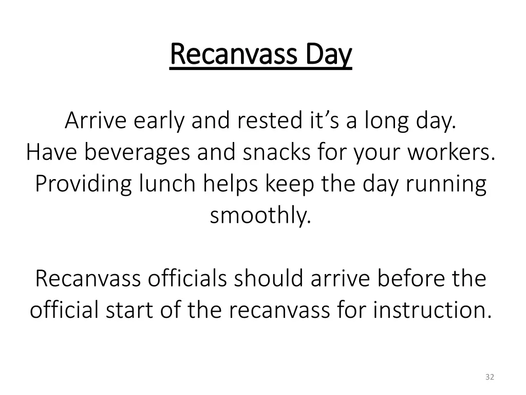 recanvass day recanvass day