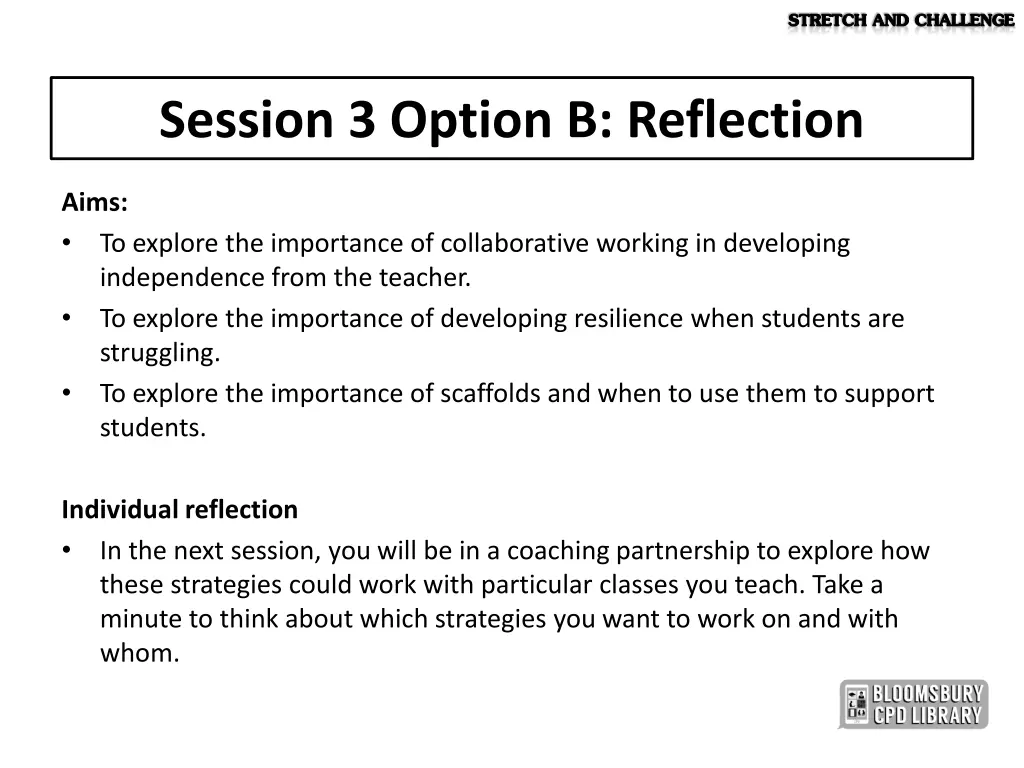 stretch and challenge 22