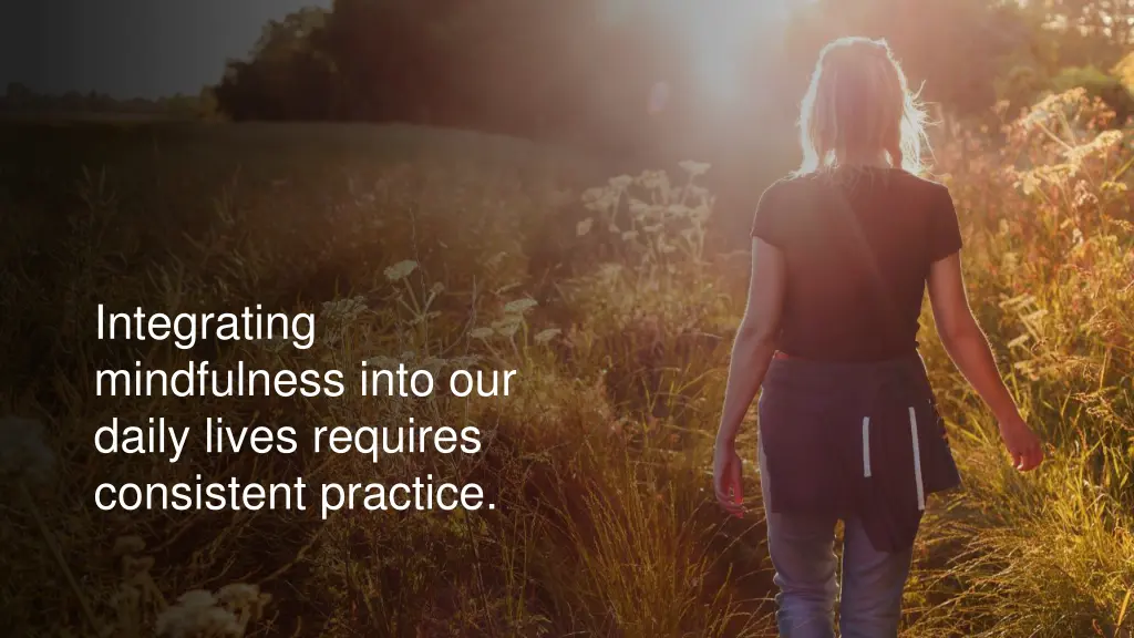 integrating mindfulness into our daily lives