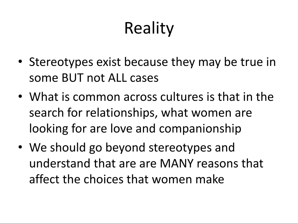 reality