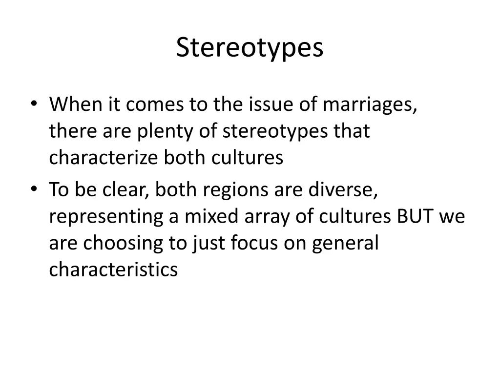 stereotypes