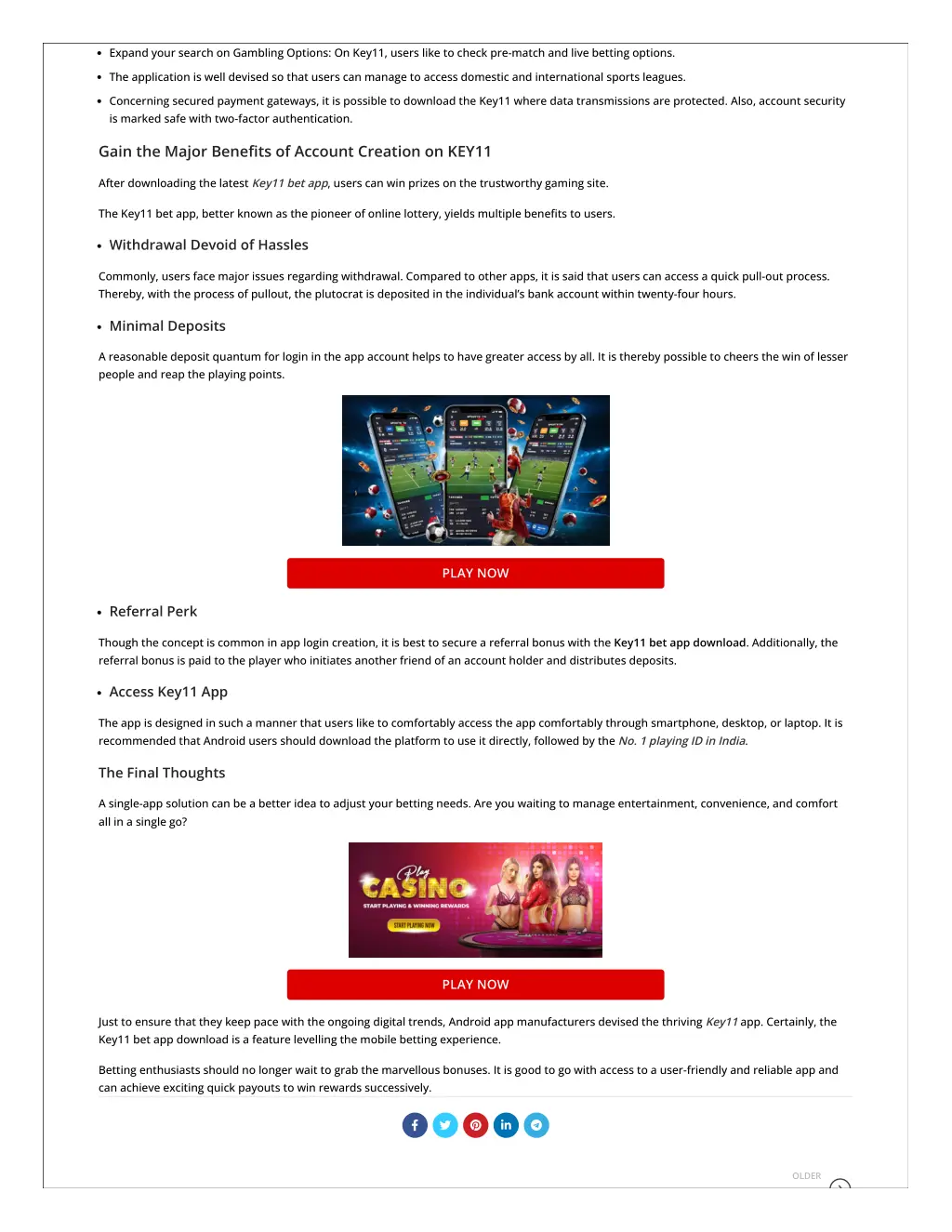 expand your search on gambling options on key11