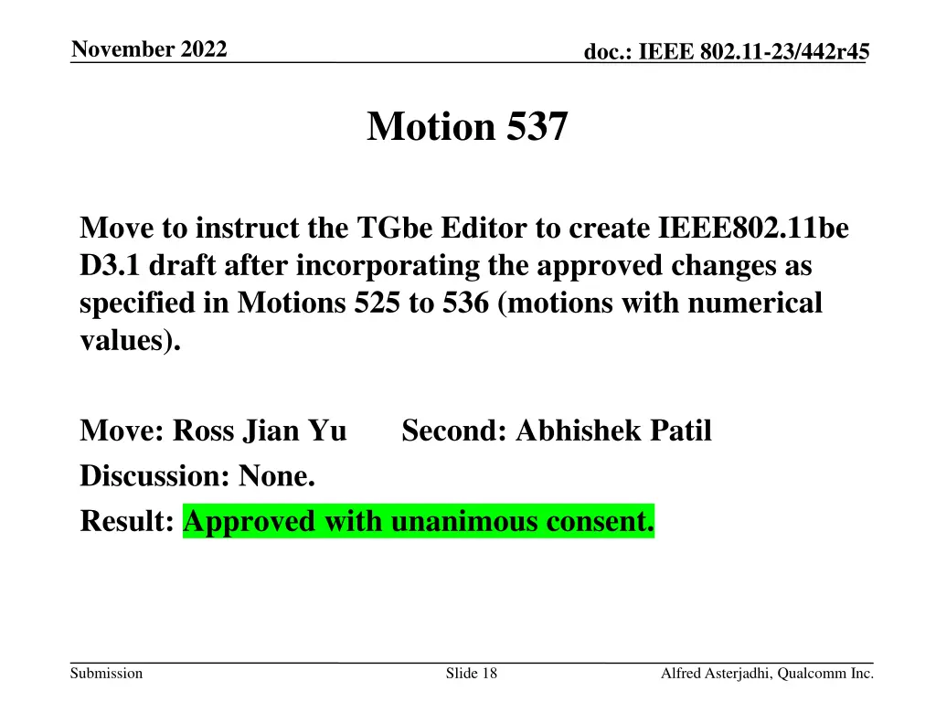 november 2022