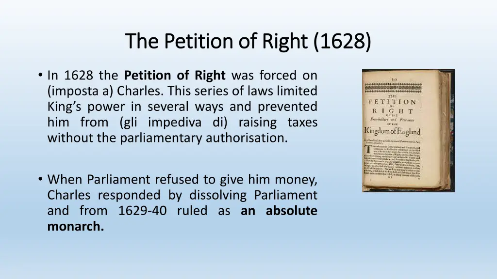 the the petition petition of right 1628 of right