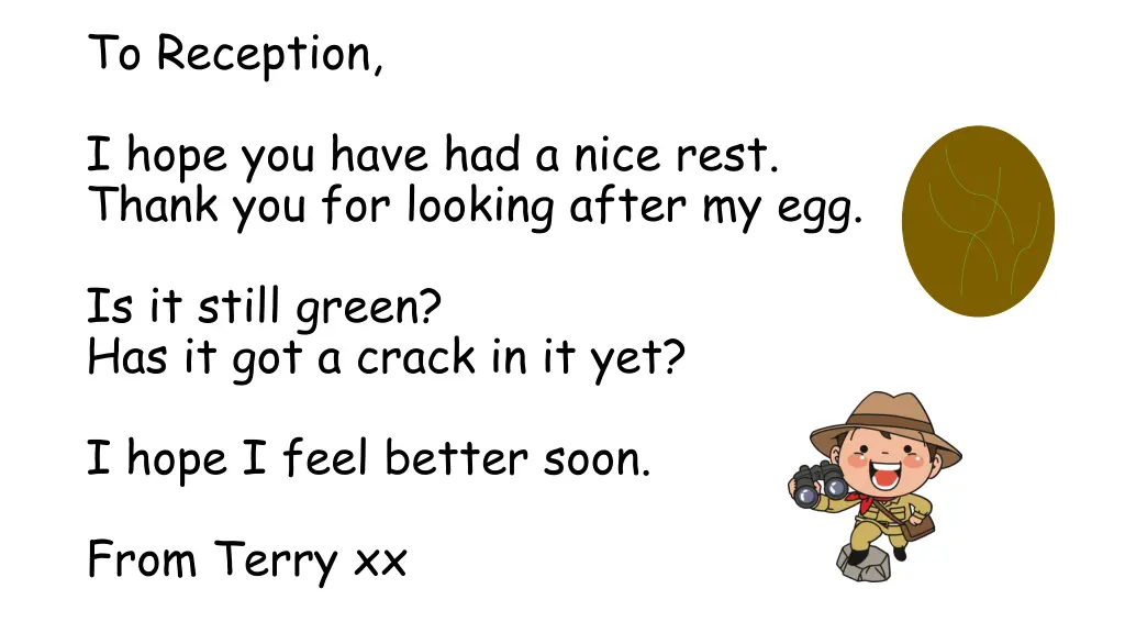to reception