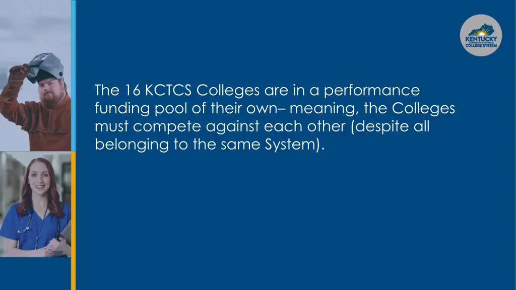 the 16 kctcs colleges are in a performance