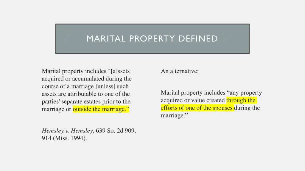marital property defined