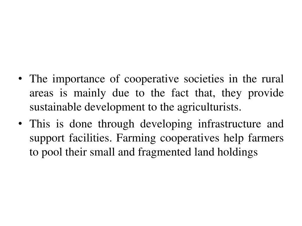 the importance of cooperative societies