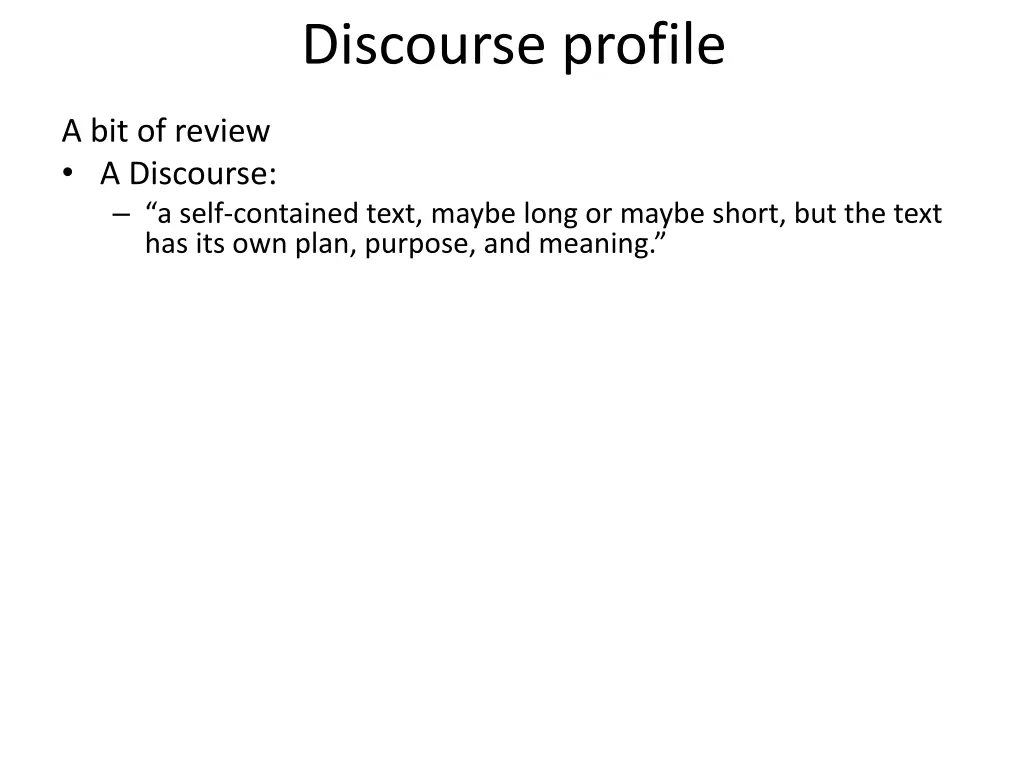 discourse profile 1