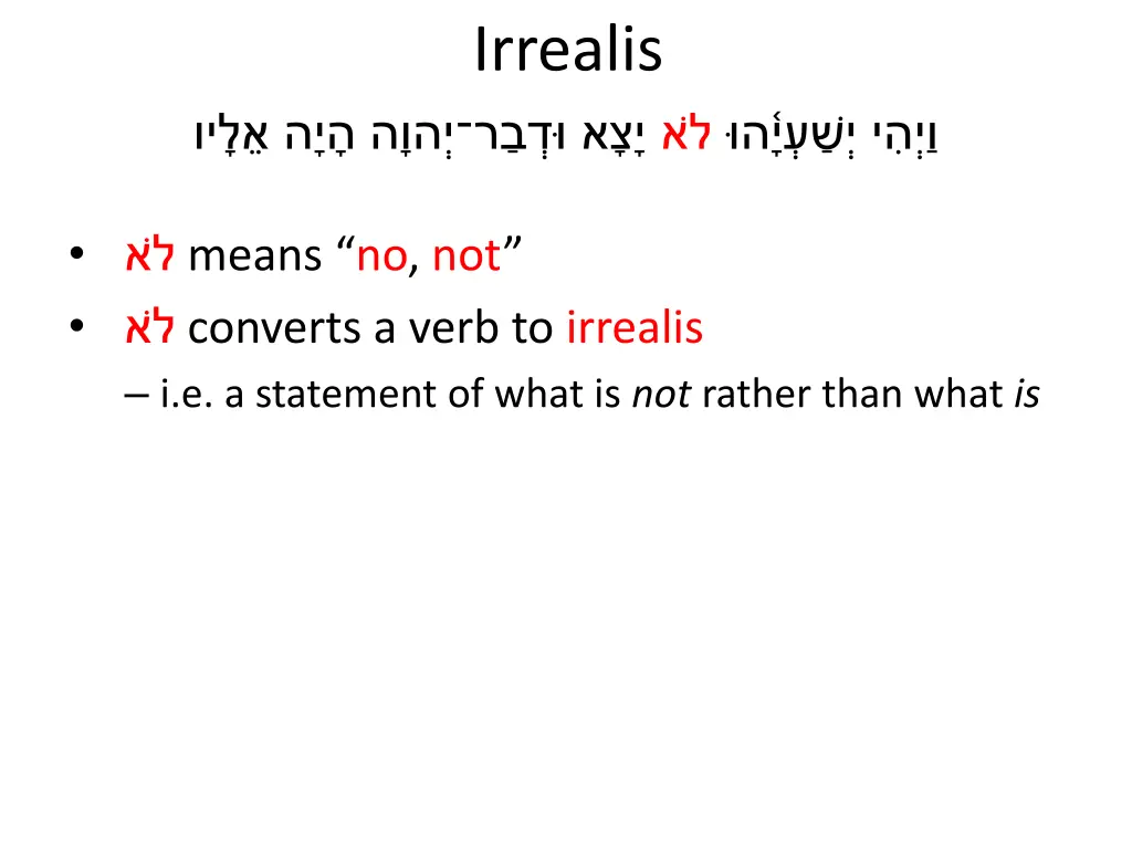 irrealis 1