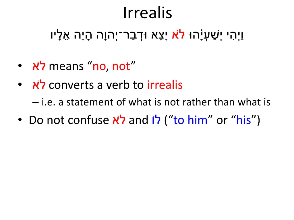 irrealis 2
