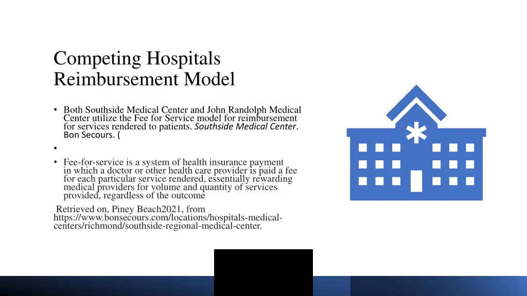 competing hospitals reimbursement model