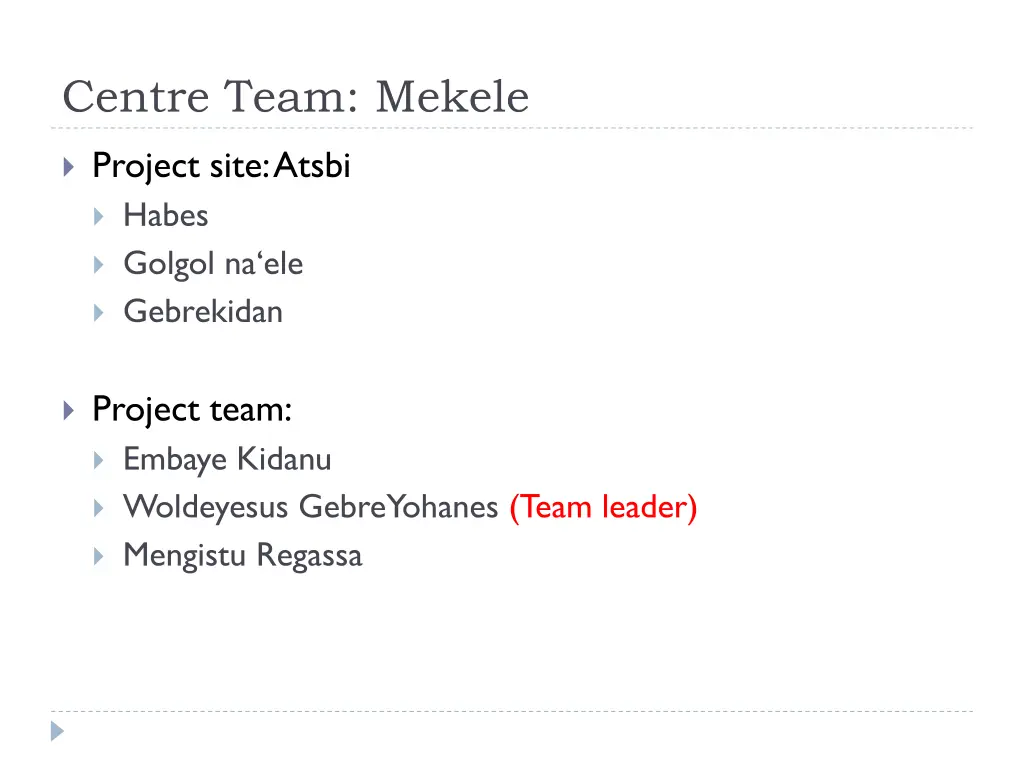 centre team mekele