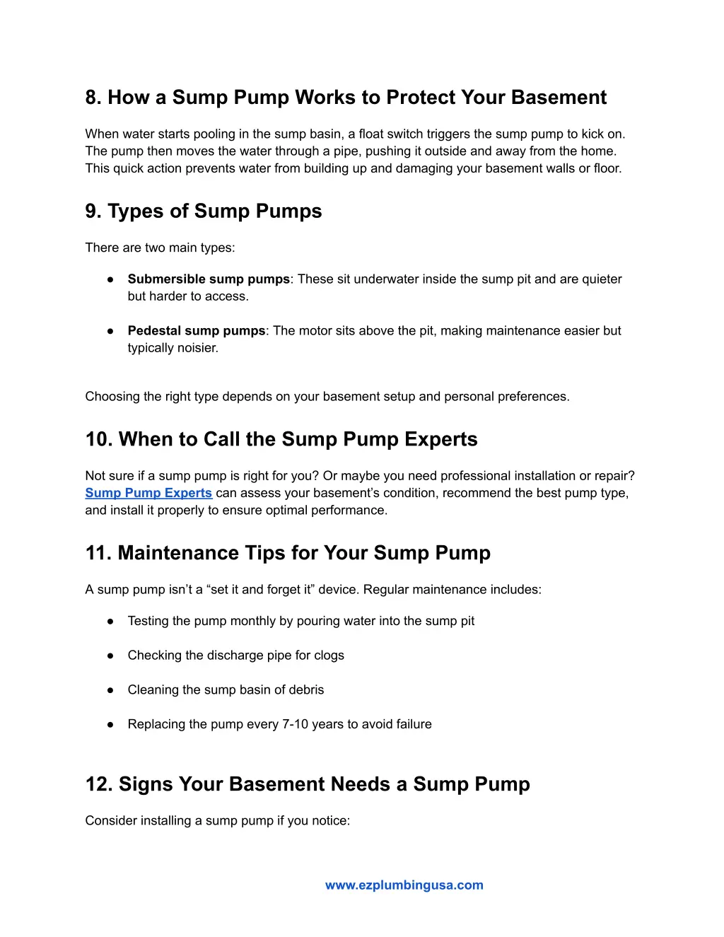 8 how a sump pump works to protect your basement