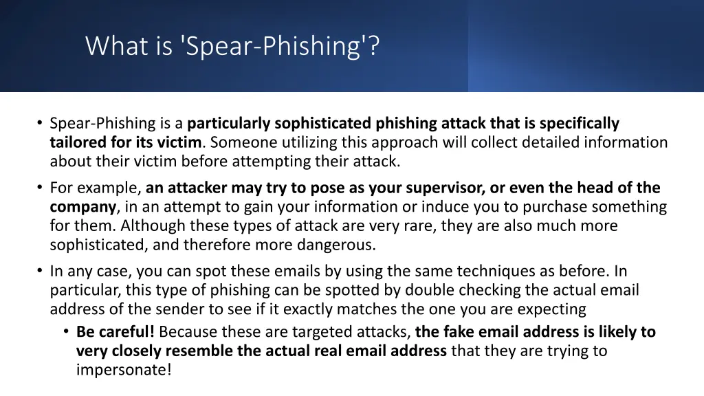 what is spear phishing