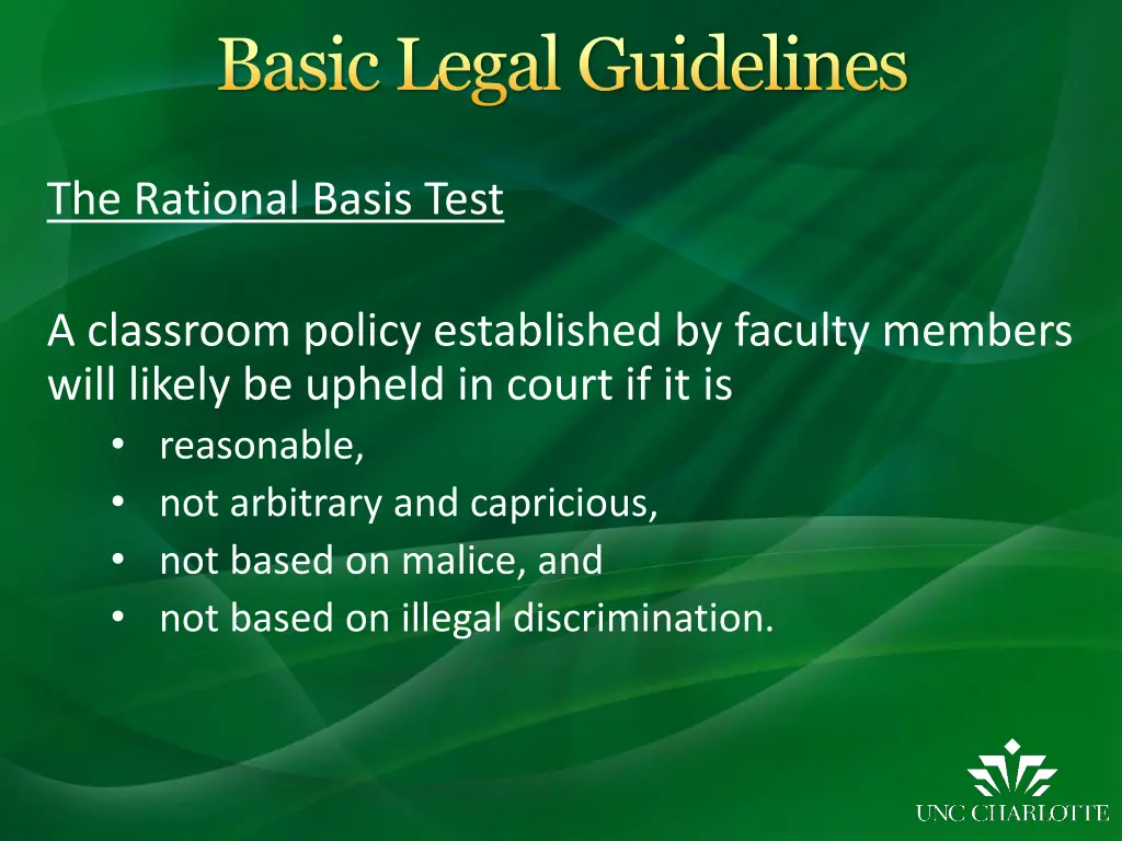 basic legal guidelines 1