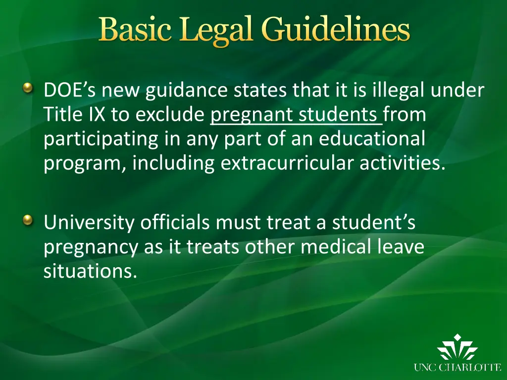 basic legal guidelines 12