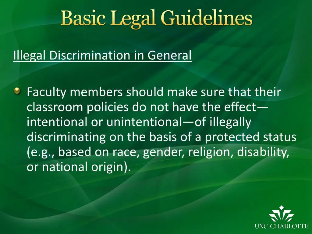 basic legal guidelines 4